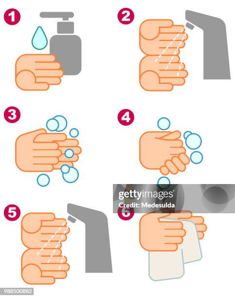 hand wash vector - liquid soap bubbles stock illustrations