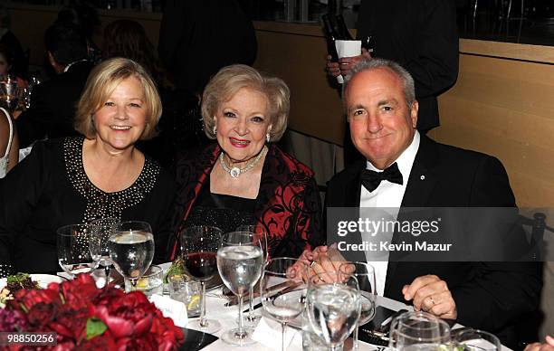 Betty White and Lorne Michaels attends Time's 100 most influential people in the world gala at Frederick P. Rose Hall, Jazz at Lincoln Center on May...