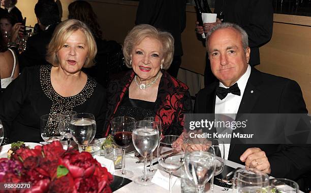 Betty White and Lorne Michaels attends Time's 100 most influential people in the world gala at Frederick P. Rose Hall, Jazz at Lincoln Center on May...
