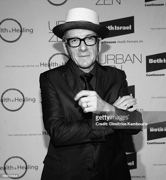 Elvis Costello attends The Continuum Center for Health's Organic Elegance benefit at Espace on May 4, 2010 in New York City.