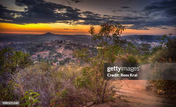 el cajon,ca from mount helix... - el cajon stockfoto's en -beelden