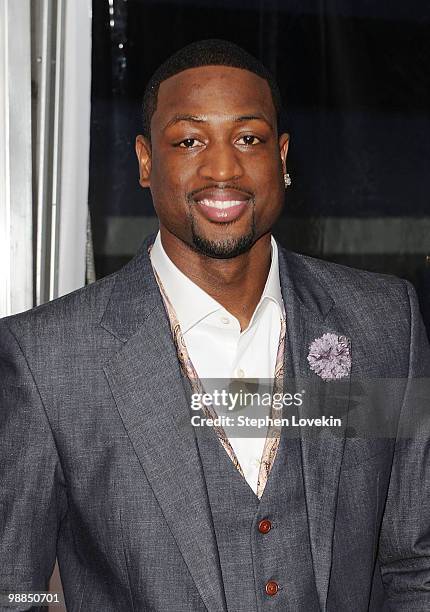 Athlete Dwyane Wade attends the premiere of "Just Wright" at Ziegfeld Theatre on May 4, 2010 in New York City.