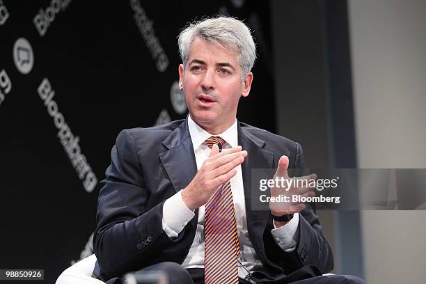 William Ackman, managing member of Pershing Square Capital Management LP, speaks during the Bloomberg Markets Global Hedge Fund and Investor Summit...