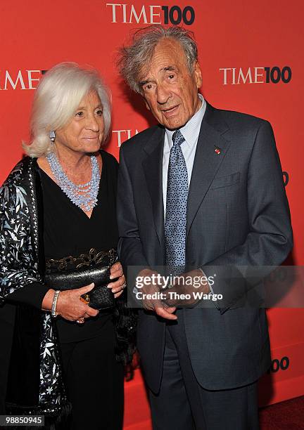 Elie Wiesel attends Time's 100 most influential people in the world gala at Frederick P. Rose Hall, Jazz at Lincoln Center on May 4, 2010 in New York...