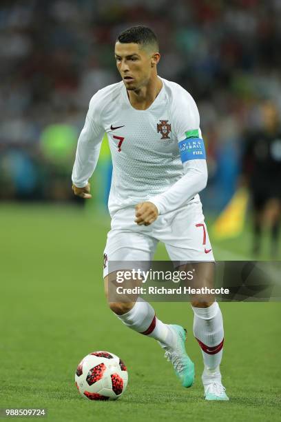 Cristiano Ronaldo of Portugal during the 2018 FIFA World Cup Russia Round of 16 match between Uruguay and Portugal at Fisht Stadium on June 30, 2018...