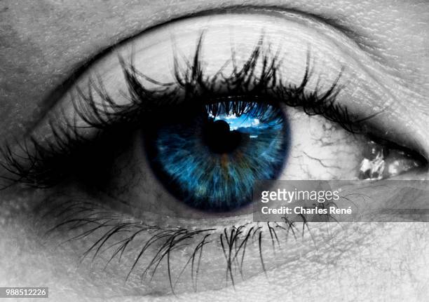 window to the soul - blue eyed soul stock pictures, royalty-free photos & images