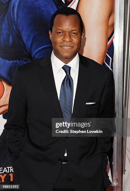 Screenwriter Geoffrey Fletcher attends the premiere of "Just Wright" at Ziegfeld Theatre on May 4, 2010 in New York City.