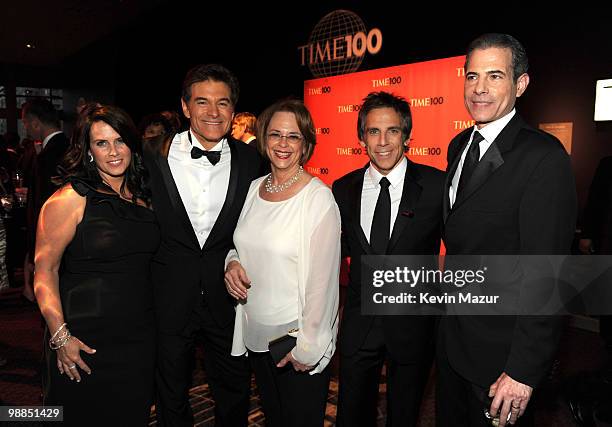 Lisa Oz, Dr Mehmet Oz, Chairman and CEO of Time Inc Ann S Moore, Ben Stiller and Rick Stengel attends Time's 100 most influential people in the world...