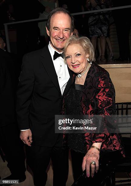 Betty White attends Time's 100 most influential people in the world gala at Frederick P. Rose Hall, Jazz at Lincoln Center on May 4, 2010 in New York...