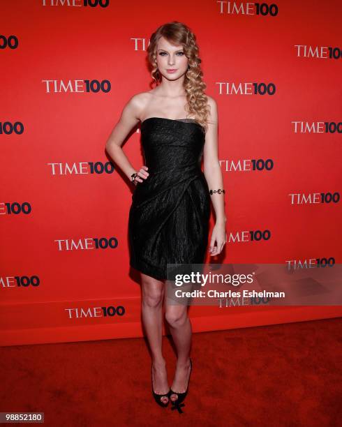 Country singer Taylor Swift attends the 2010 TIME 100 Gala at the Time Warner Center on May 4, 2010 in New York City.