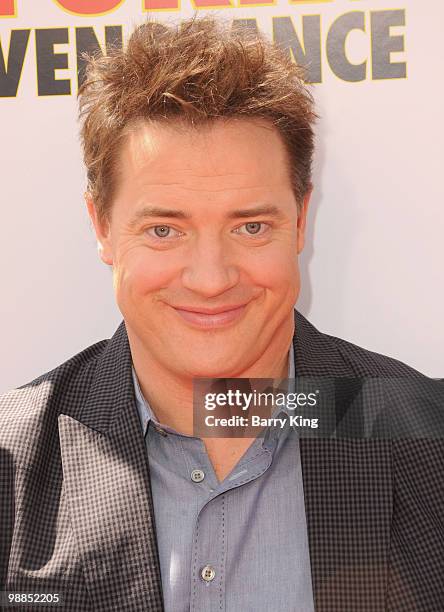 Actor Brendan Fraser attends the premiere of "Furry Vengeance" at Mann Bruin Theatre on April 18, 2010 in Westwood, California.