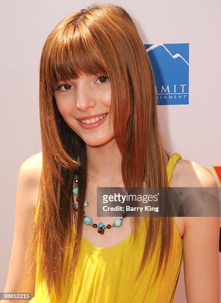 Actress Bella Thorne attends the premiere of "Furry Vengeance" at Mann Bruin Theatre on April 18, 2010 in Westwood, California.