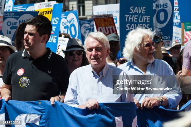 Shadow Chancellor John McDonnell joined thousands of demonstrators taking part in a march followed by a rally outside Downing Street in central...
