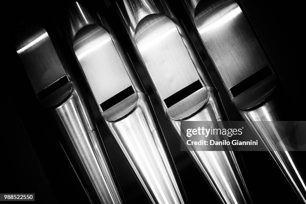 organ's pipes - church organ stock pictures, royalty-free photos & images