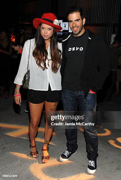 Peaches Geldof and director/actor Eli Roth attend Charlotte Ronson and JCPenney Spring Cocktail Jam held at Milk Studios on May 4, 2010 in Los...