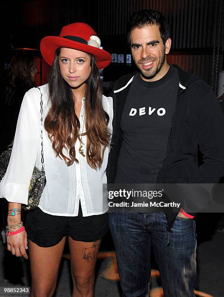 Peaches Geldof and director/actor Eli Roth attend Charlotte Ronson and JCPenney Spring Cocktail Jam held at Milk Studios on May 4, 2010 in Los...