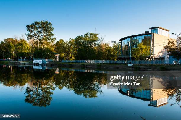 sakhalin gagarin's park - gagarin stock pictures, royalty-free photos & images