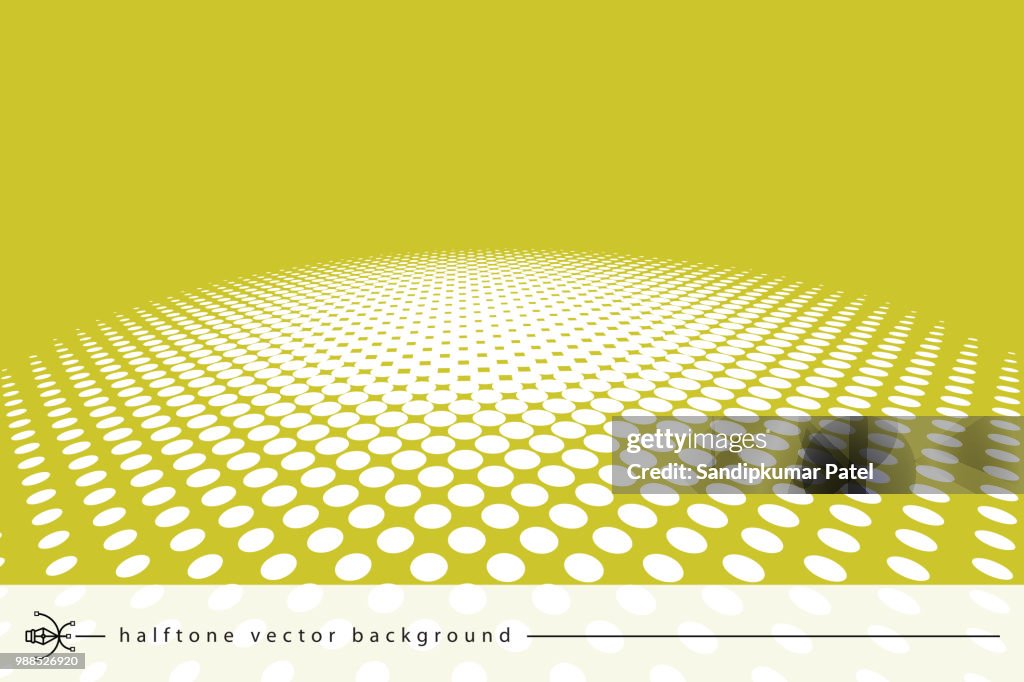 Vector halftone abstract transition dotted circular