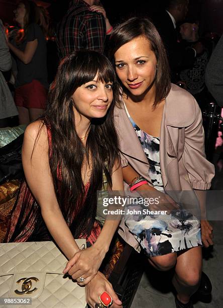 Nicole Richie and actress Rashida Jones attend Charlotte Ronson and JCPenney Spring Cocktail Jam held at Milk Studios on May 4, 2010 in Los Angeles,...