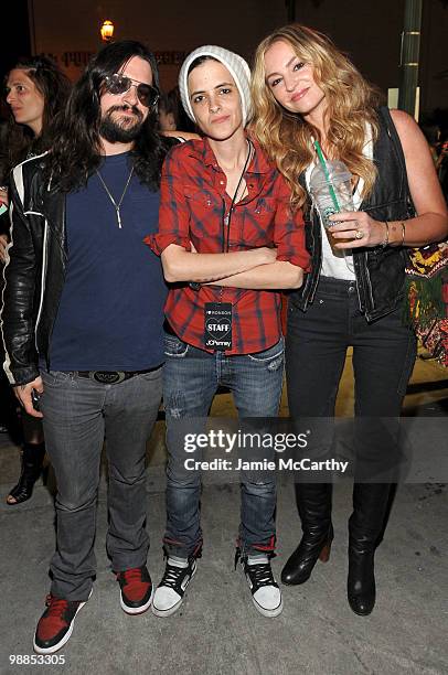 Musician Shooter Jennings, Samantha Ronson and actress Drea de Matteo attend Charlotte Ronson and JCPenney Spring Cocktail Jam held at Milk Studios...