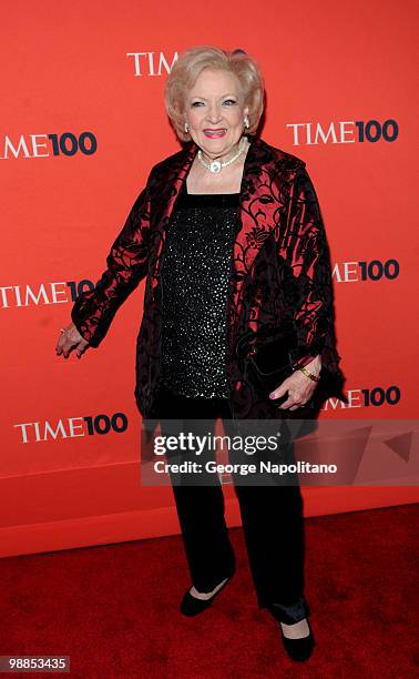 Actress Betty Whte attends the 2010 TIME 100 Gala at the Time Warner Center on May 4, 2010 in New York City.