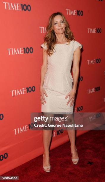 Actress Leslie Mann attends the 2010 TIME 100 Gala at the Time Warner Center on May 4, 2010 in New York City.