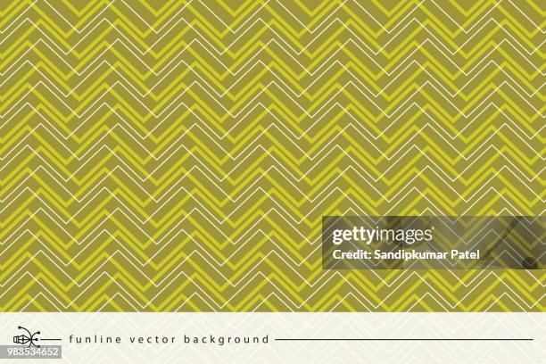 seamless classic bright yellow chevron pattern - neo classical stock illustrations