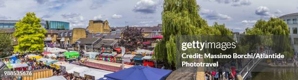 camden town, view of camden lock market - camden lock market stock pictures, royalty-free photos & images