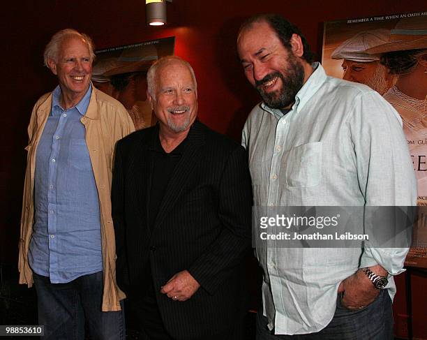 Bruce Dern, Richard Dreyfuss and Daniel Adams arrive at the Los Angeles premiere of "The Lightkeepers" held at Arclight Cinemas on May 4, 2010 in...