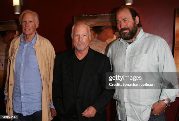 Bruce Dern, Richard Dreyfuss and Daniel Adams arrive at the Los Angeles premiere of "The Lightkeepers" held at Arclight Cinemas on May 4, 2010 in...