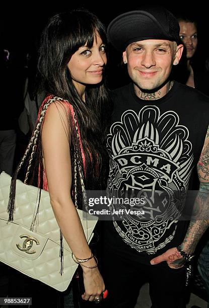 Nicole Richie and musician Benji Madden attend Charlotte Ronson and JCPenney Spring Cocktail Jam held at Milk Studios on May 4, 2010 in Los Angeles,...