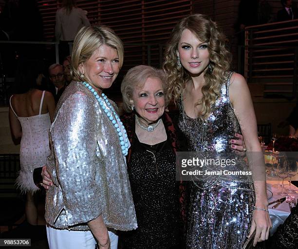 Martha Stewart, Betty White and Taylor Swift attend Time's 100 most influential people in the world gala at Frederick P. Rose Hall, Jazz at Lincoln...