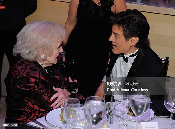 Betty White and Mehmet Oz attend Time's 100 most influential people in the world gala at Frederick P. Rose Hall, Jazz at Lincoln Center on May 4,...