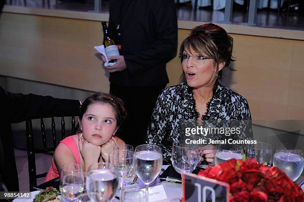 Piper Palin and Sarah Palin attend Time's 100 most influential people in the world gala at Frederick P. Rose Hall, Jazz at Lincoln Center on May 4,...