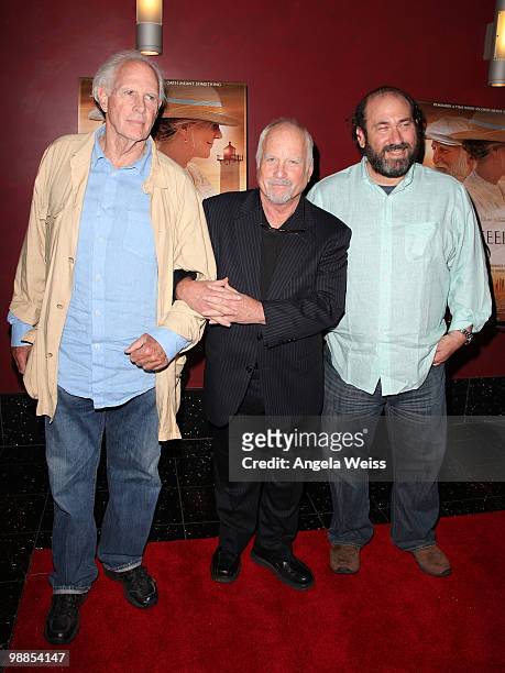 Actors Bruce Dern, Richard Dreyfuss and director Daniel Adams attend the premiere of New Films Cinema's 'The Lightkeepers' at ArcLight Hollywood on...