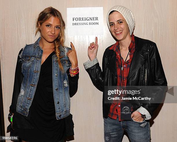 Designer Charlotte Ronson and Samantha Ronson attend Charlotte Ronson and JCPenney Spring Cocktail Jam held at Milk Studios on May 4, 2010 in Los...