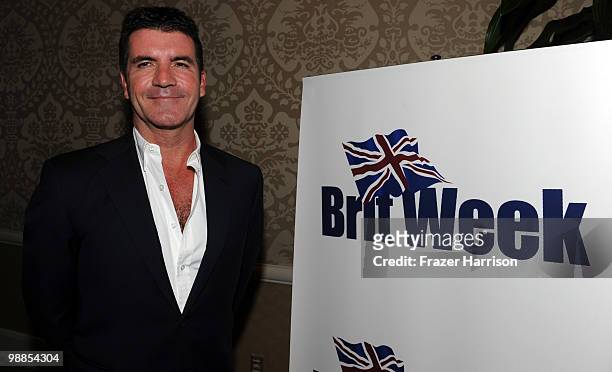 Television personality Simon Cowell attends the BritWeek UKTI Business Innovation Awards where he received a special recognition award for his...