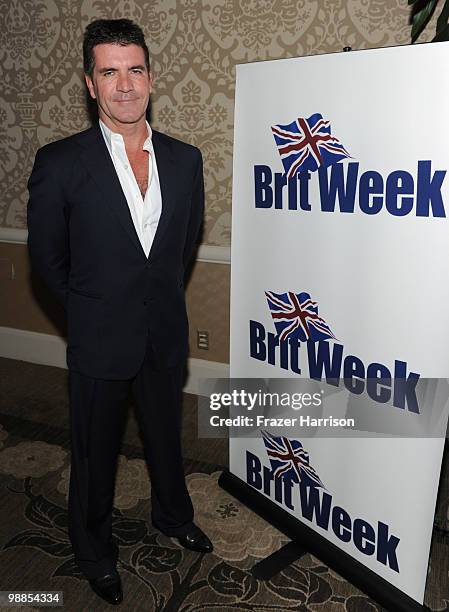 Television personality Simon Cowell attends the BritWeek UKTI Business Innovation Awards where he received a special recognition award for his...