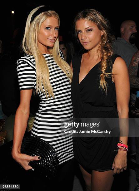 Paris Hilton and desiigner Charlotte Ronson attend Charlotte Ronson and JCPenney Spring Cocktail Jam held at Milk Studios on May 4, 2010 in Los...