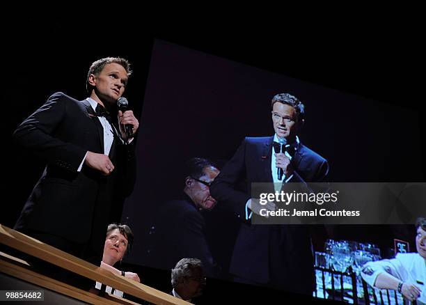 Neil Patrick Harris speaks onstage at Time's 100 most influential people in the world gala at Frederick P. Rose Hall, Jazz at Lincoln Center on May...