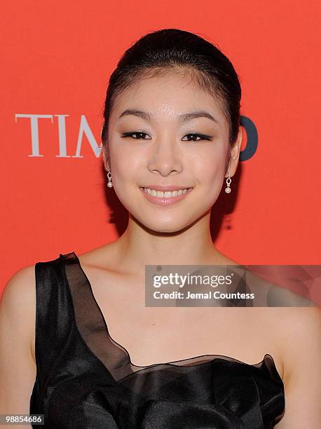 Kim Yu-Na attends Time's 100 most influential people in the world gala at Frederick P. Rose Hall, Jazz at Lincoln Center on May 4, 2010 in New York...