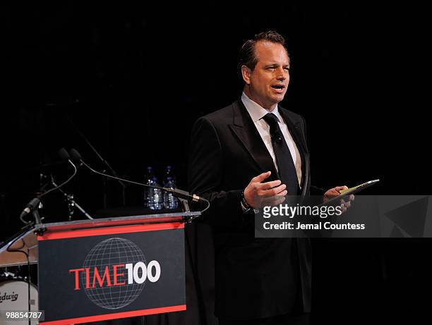 President of Time Inc. Tom Ford speaks onstage at Time's 100 most influential people in the world gala at Frederick P. Rose Hall, Jazz at Lincoln...