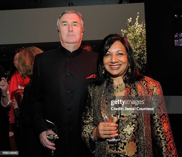 Kiran Mazumdar Shaw attends Time's 100 most influential people in the world gala at Frederick P. Rose Hall, Jazz at Lincoln Center on May 4, 2010 in...