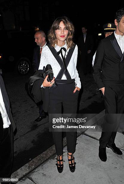 Alexa Chung attends the Costume Institute Gala after party at the Mark hotel on May 3, 2010 in New York City.