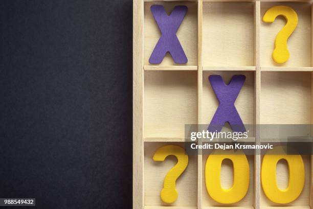 tic tac toe - tic stock pictures, royalty-free photos & images