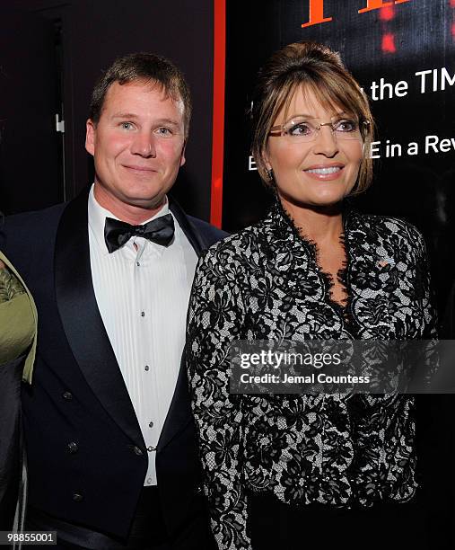 Tony Travis and Sarah Palin attend Time's 100 most influential people in the world gala at Frederick P. Rose Hall, Jazz at Lincoln Center on May 4,...