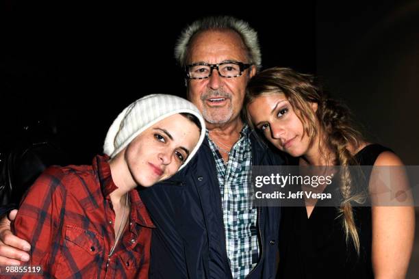 Samantha Ronson, musician Mick Jones and designer Charlotte Ronson attend Charlotte Ronson and JCPenney Spring Cocktail Jam held at Milk Studios on...