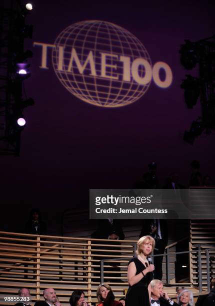 Nancy Gibbs speaks onstage at Time's 100 most influential people in the world gala at Frederick P. Rose Hall, Jazz at Lincoln Center on May 4, 2010...