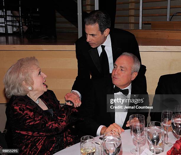 Betty White, Managing Editor of Time inc. Richard Stengel and Lorne Michaels attend Time's 100 most influential people in the world gala at Frederick...