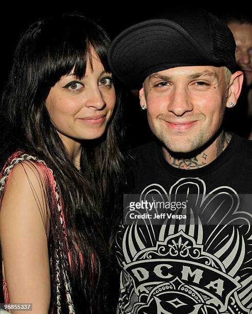 Nicole Richie and musician Benji Madden attend Charlotte Ronson and JCPenney Spring Cocktail Jam held at Milk Studios on May 4, 2010 in Los Angeles,...